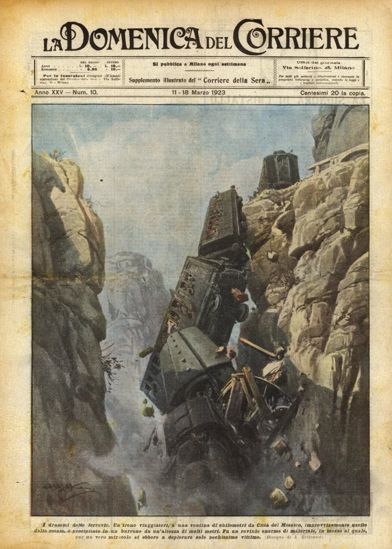 A vasutak drámái alkotó: Achille Beltrame