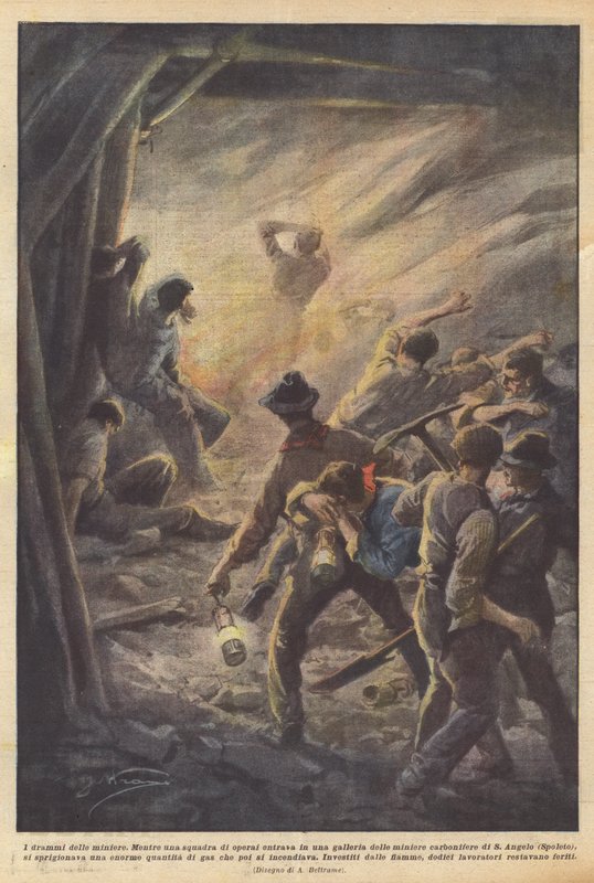 A bányák tragédiái alkotó: Achille Beltrame