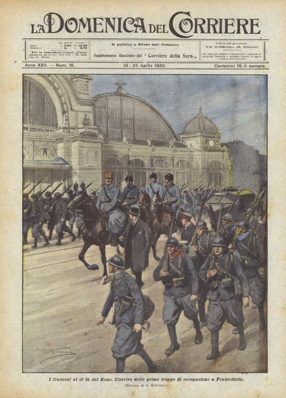 A franciák a Rajnán túl alkotó: Achille Beltrame