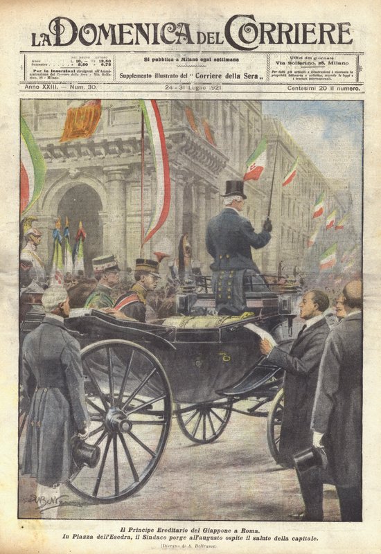 Japán koronahercege Rómában alkotó: Achille Beltrame