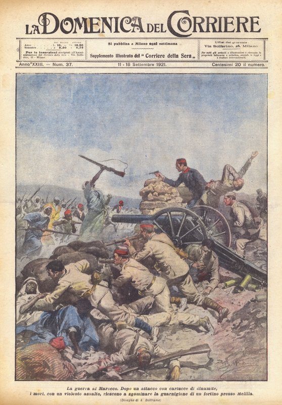 A marokkói háború alkotó: Achille Beltrame