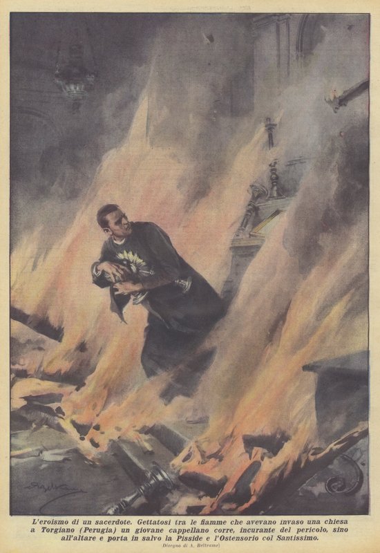Egy pap hősiessége alkotó: Achille Beltrame