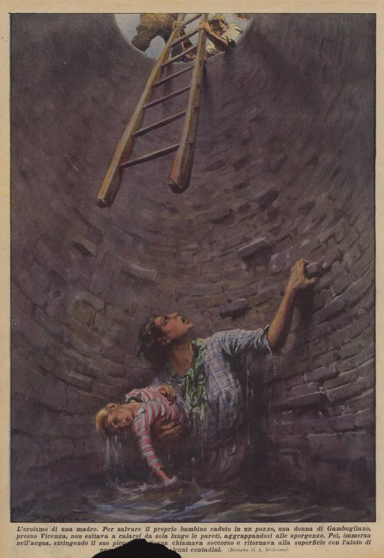 Egy anya hősiessége alkotó: Achille Beltrame