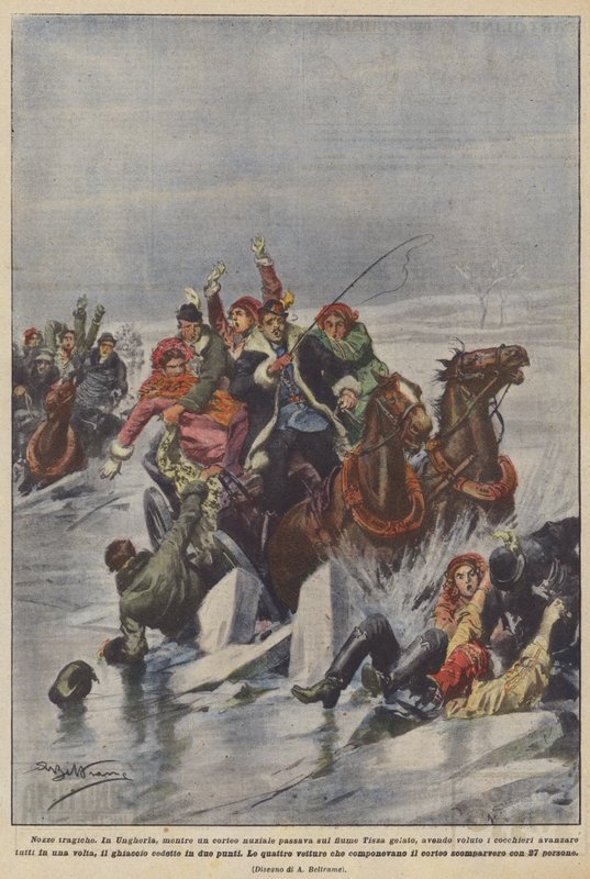 Tragikus esküvő alkotó: Achille Beltrame
