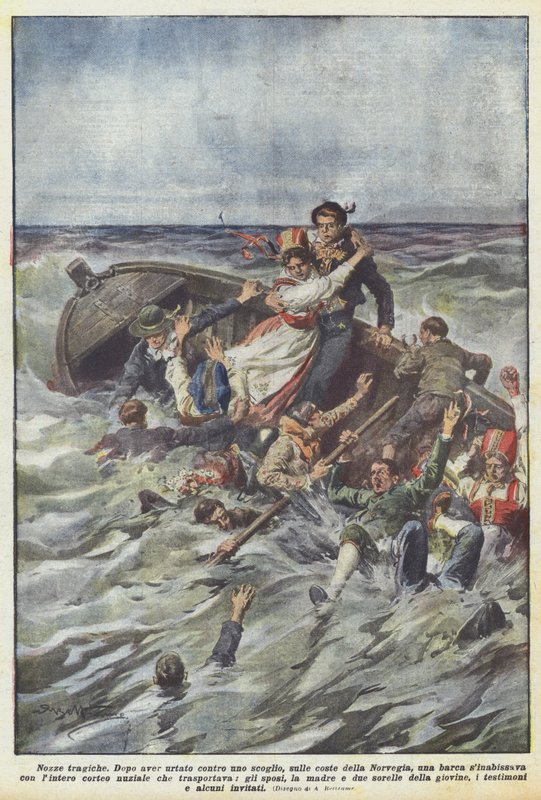Tragikus esküvő alkotó: Achille Beltrame