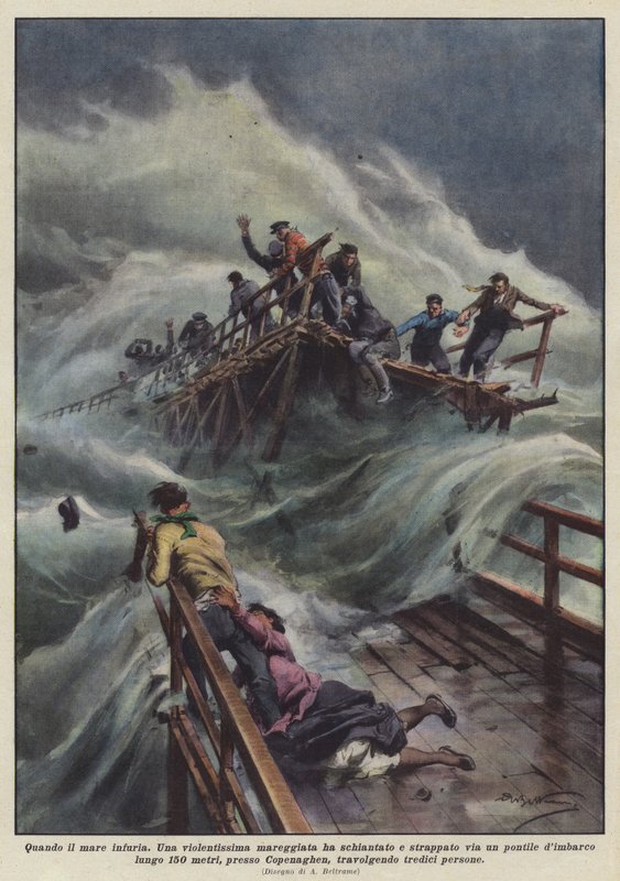 Amikor háborog a tenger alkotó: Achille Beltrame