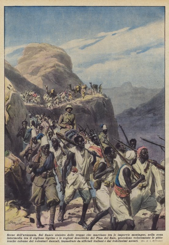 Dellavanzata jelenet alkotó: Achille Beltrame
