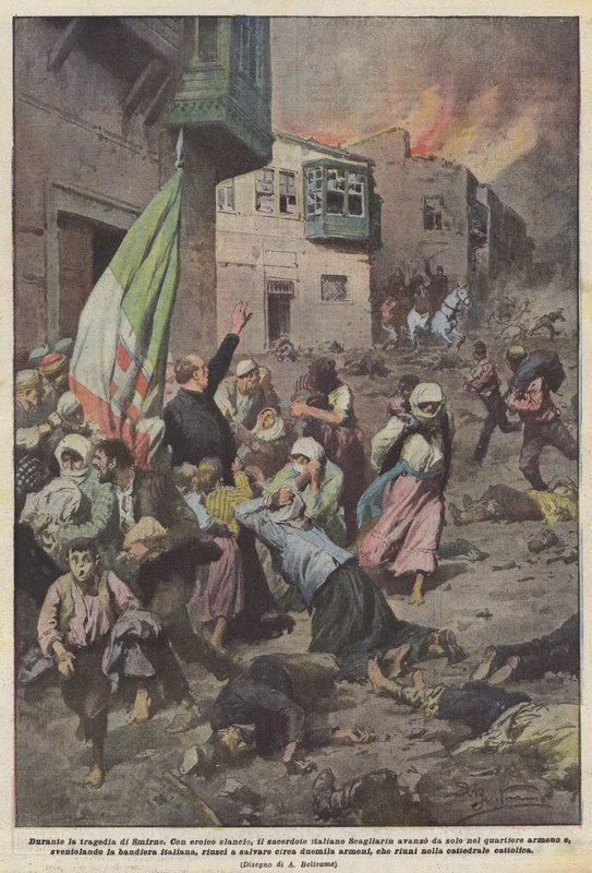 Smyrna a görög-török háború alatt (1919-22) alkotó: Achille Beltrame