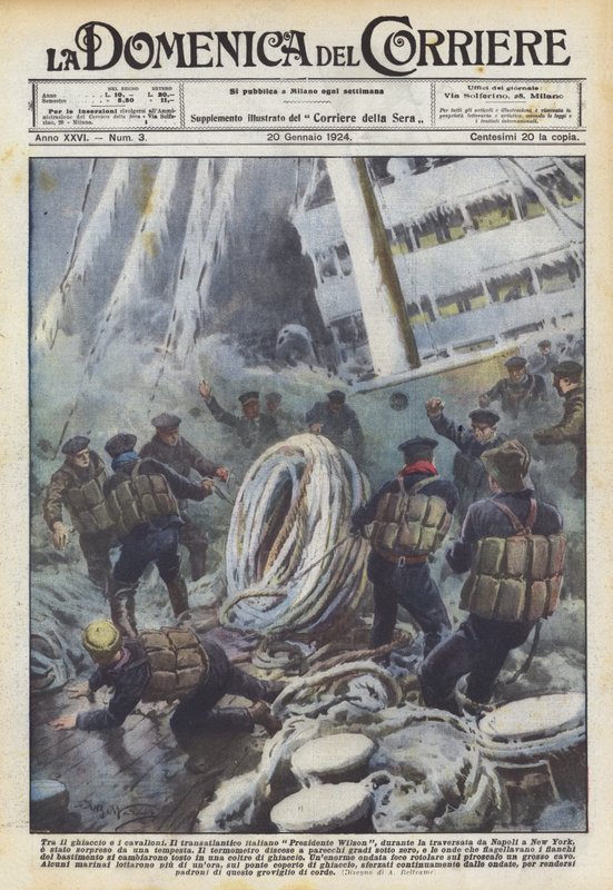 A jég és a hullámok között alkotó: Achille Beltrame