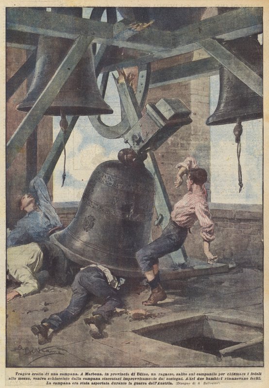 Egy harang tragikus összeomlása alkotó: Achille Beltrame