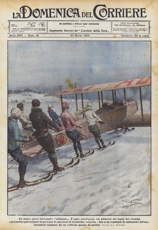 Egy új téli sport, a sírepülő alkotó: Achille Beltrame