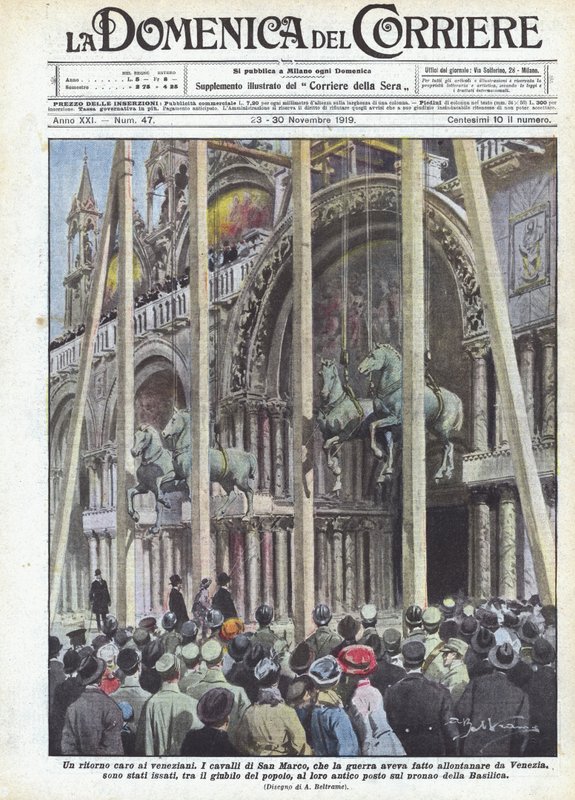 Kedves visszatérés a velenceieknek alkotó: Achille Beltrame