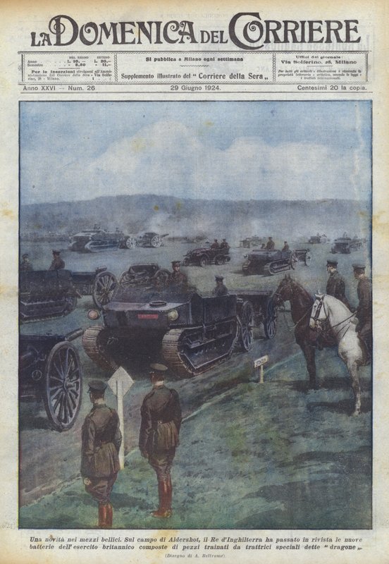 Újdonság a háborús eszközökben alkotó: Achille Beltrame