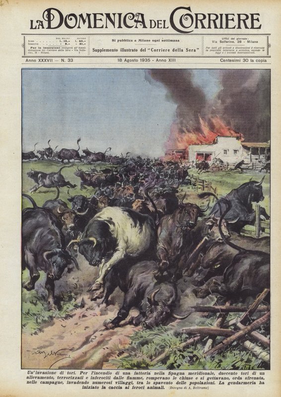 A bikák inváziója alkotó: Achille Beltrame