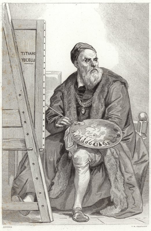 Tiziano portréja alkotó: Achille Devéria