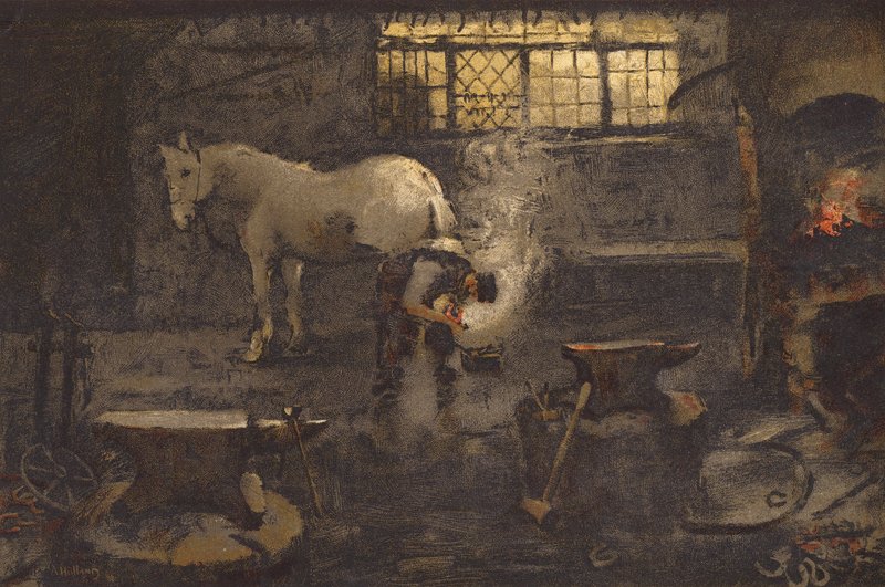 Falukovácsunk (chromolitho) alkotó: Ada Holland