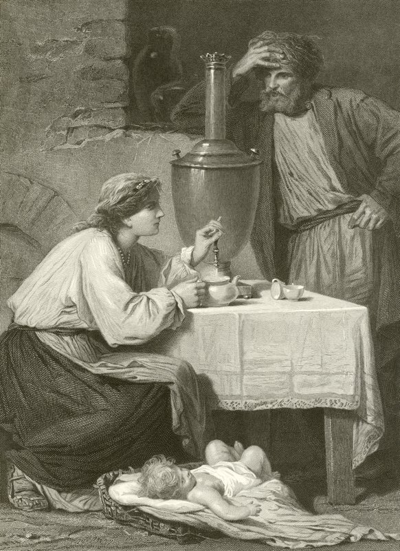 Egy orosz paraszt otthona alkotó: Adolphe Yvon