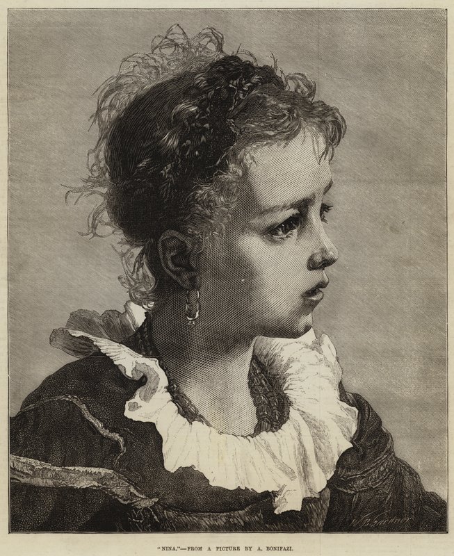 Nina metszet alkotó: Adriano Bonifazi