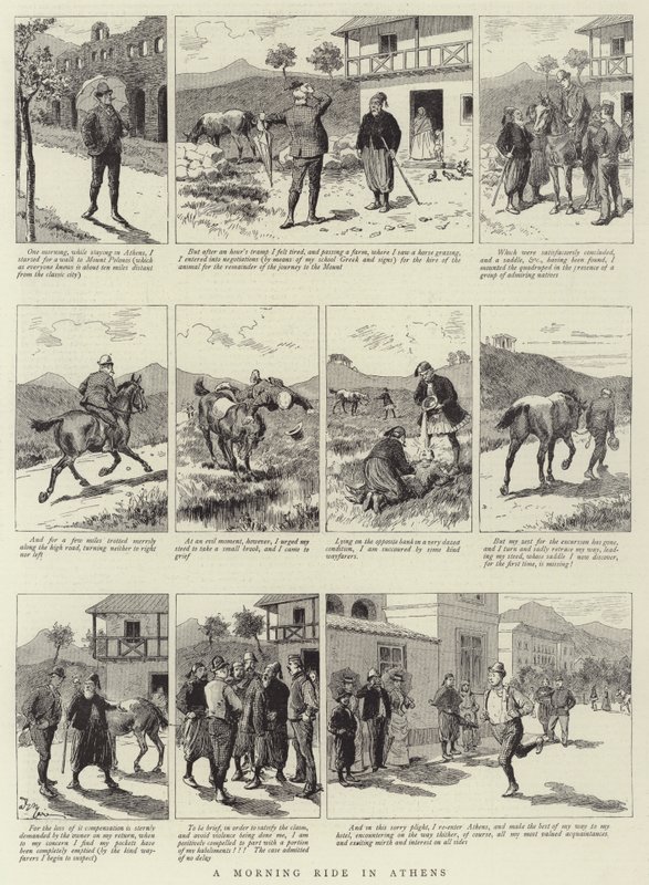 Reggeli utazás Athénban alkotó: Adrien Emmanuel Marie