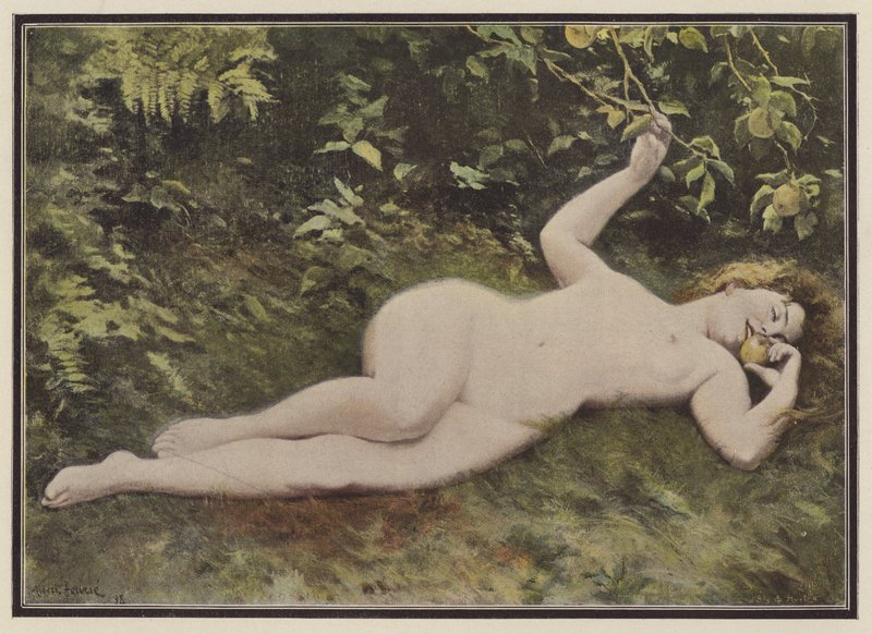 Éva lánya (színes litó) alkotó: Albert Auguste Fourie