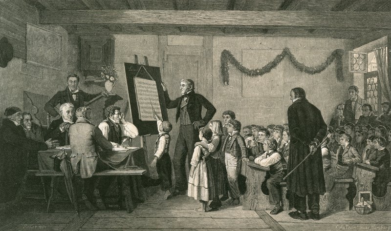 Falusi Iskola vizsgája alkotó: Albert Anker