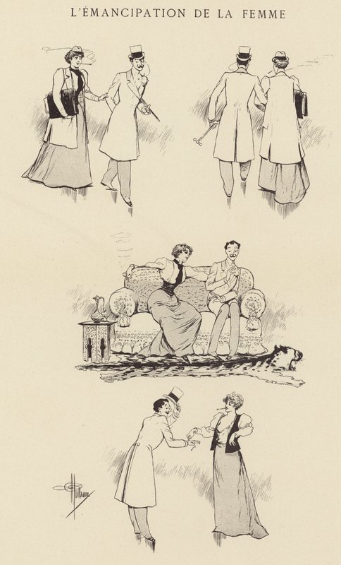 A nők emancipációja alkotó: Albert Guillaume