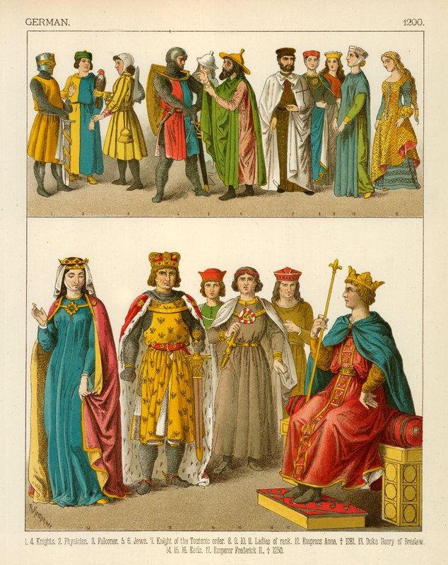 Német jelmez 1200 alkotó: Albert Kretschmer