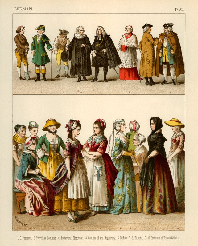 Német jelmezek 1700 alkotó: Albert Kretschmer