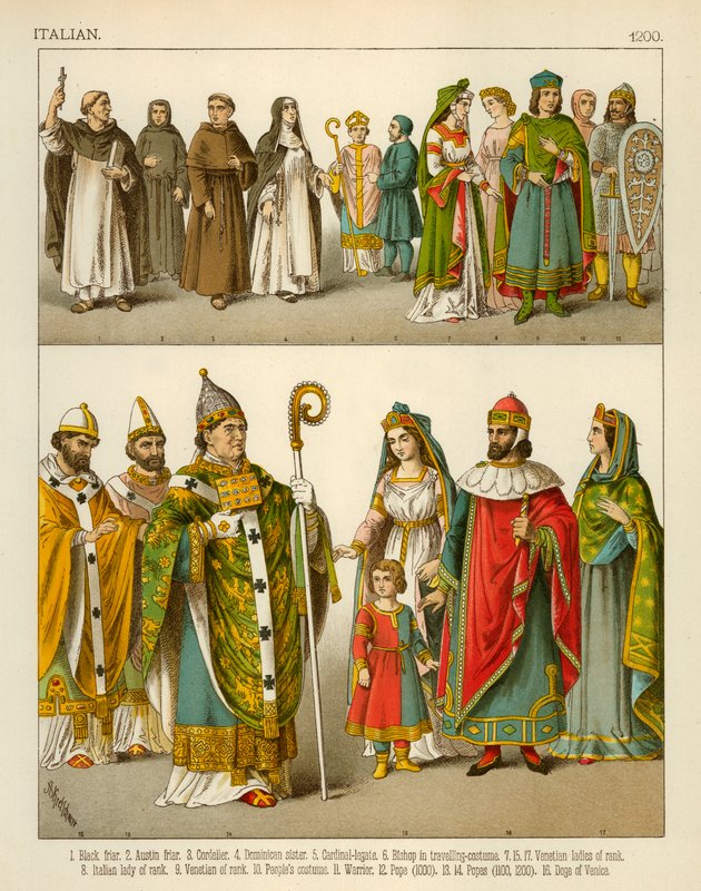 Olasz jelmez 1200 alkotó: Albert Kretschmer