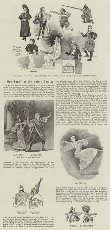 Don Juan a Gaiety Színházban alkotó: Alexander Stuart Boyd
