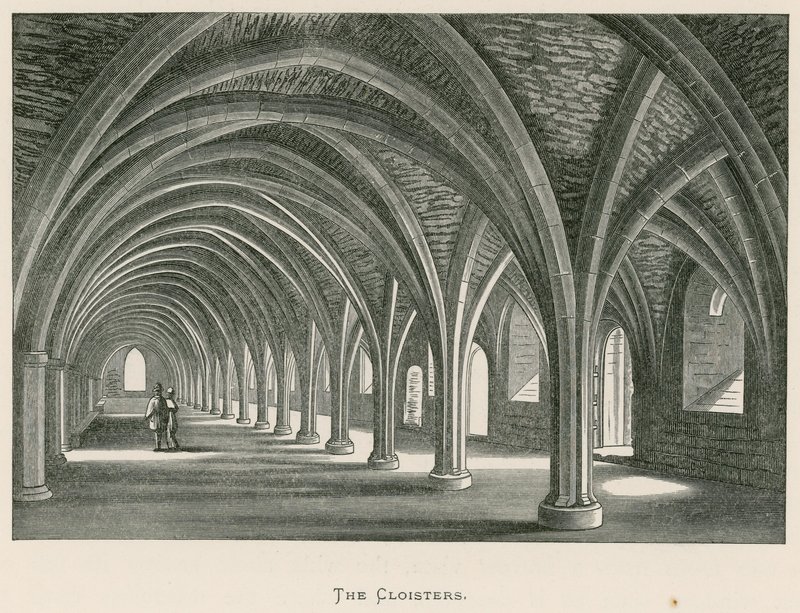 Fountains Abbey, The Cloisters alkotó: Alexander Francis Lydon