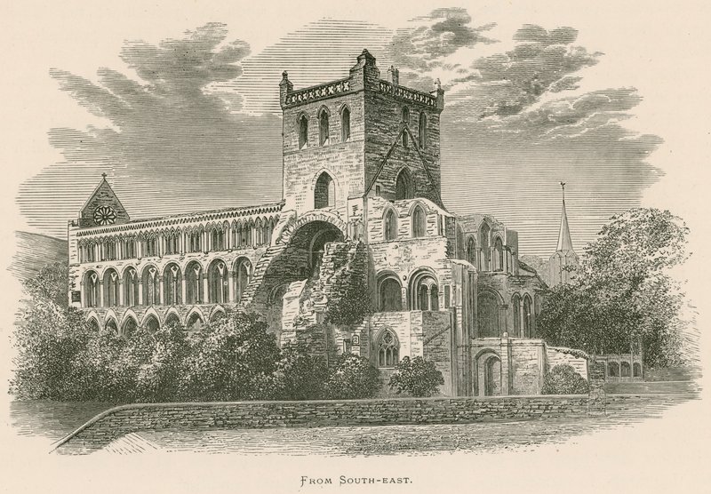 Jedburgh-i apátság, délkelet felől alkotó: Alexander Francis Lydon