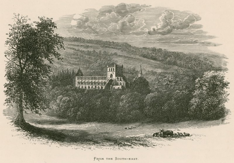 Jedburgh-i apátság, délkeletről alkotó: Alexander Francis Lydon