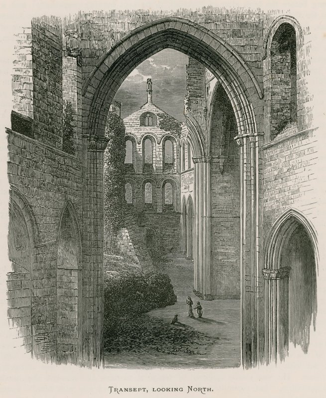 Kirkstall apátság, kereszthajó, északi irányban alkotó: Alexander Francis Lydon