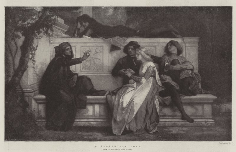 Firenzei költő alkotó: Alexandre Cabanel