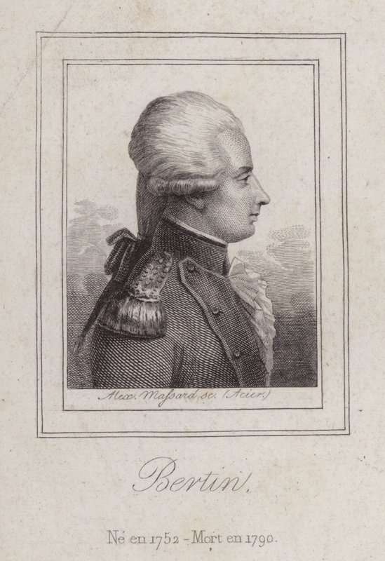Antoine de Bertin francia költő (metszet) alkotó: Alexandre Massard