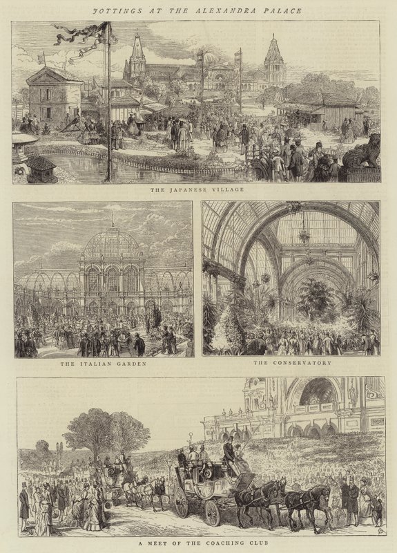 Jotting az Alexandra-palotában alkotó: Alfred Chantrey Corbould