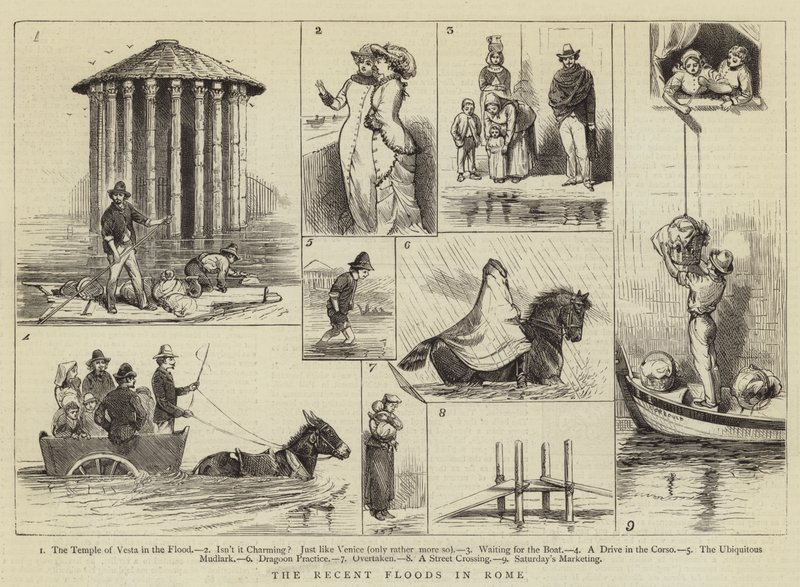 A legutóbbi árvíz Rómában alkotó: Alfred Chantrey Corbould
