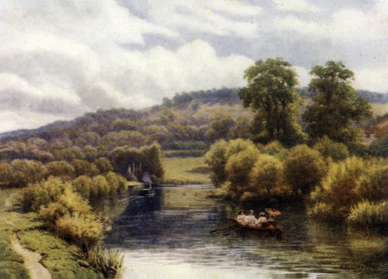 Streatley Reach alkotó: Alfred Robert Quinton
