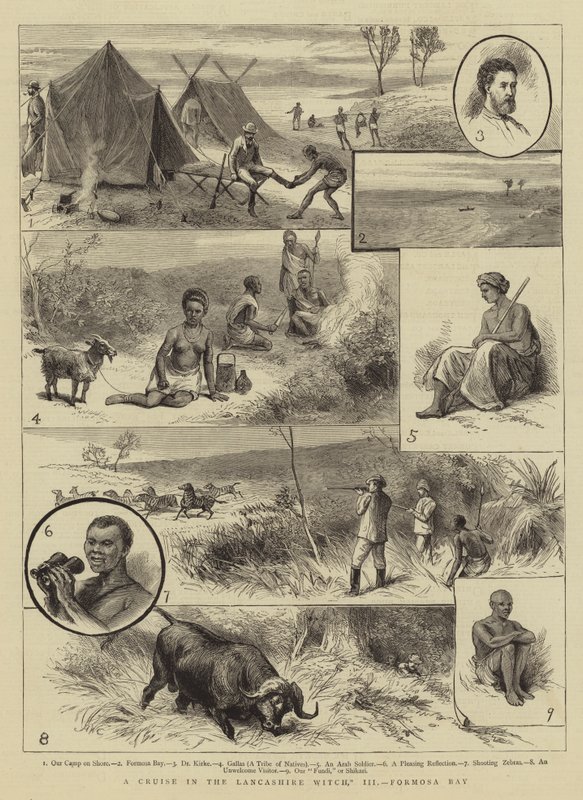 Egy hajóút a Lancashire Witch, III, Formosa-öbölben alkotó: Alfred W. Cooper