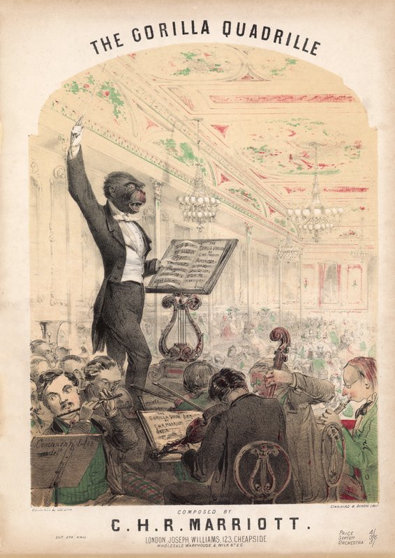 A Gorilla Quadrille alkotó: Alfred Concanen