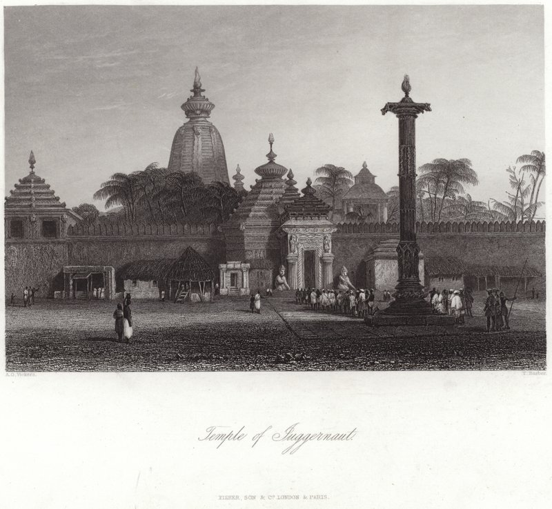 Jagannath templom Puriban alkotó: Alfred Gomersal Vickers