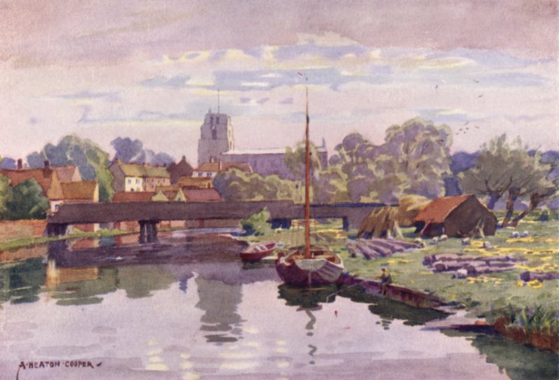 Beccles, a Waveney-n, Suffolk alkotó: Alfred Heaton Cooper