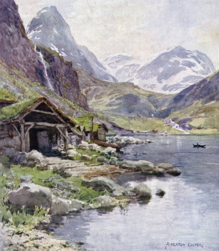Meraak, Geiranger-fjord alkotó: Alfred Heaton Cooper