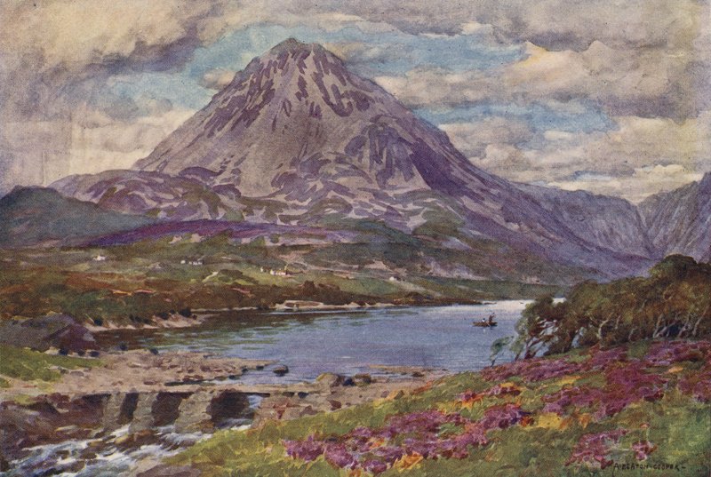 Mount Errigal, Gweedore, Donegal megye alkotó: Alfred Heaton Cooper