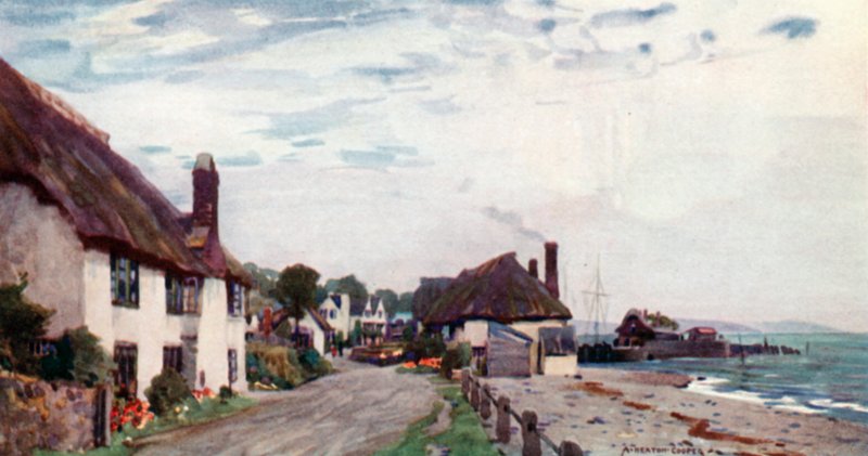 Porlock-gát (színes litó) alkotó: Alfred Heaton Cooper