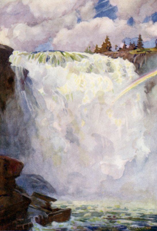 A Tannforsen-vízesés, Are alkotó: Alfred Heaton Cooper