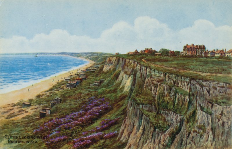Sziklák, nyugati irányban, Barton-on-Sea alkotó: Alfred Robert Quinton