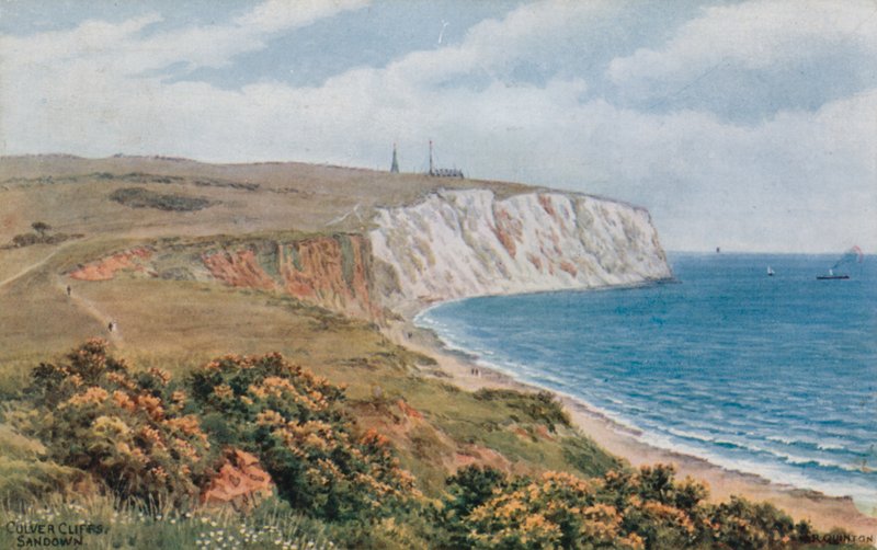 Culver Cliffs, Sandown (színes litográfia) alkotó: Alfred Robert Quinton
