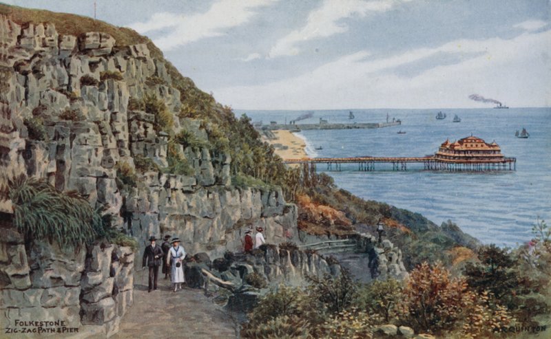 Folkestone, Cikcakkos út és móló alkotó: Alfred Robert Quinton
